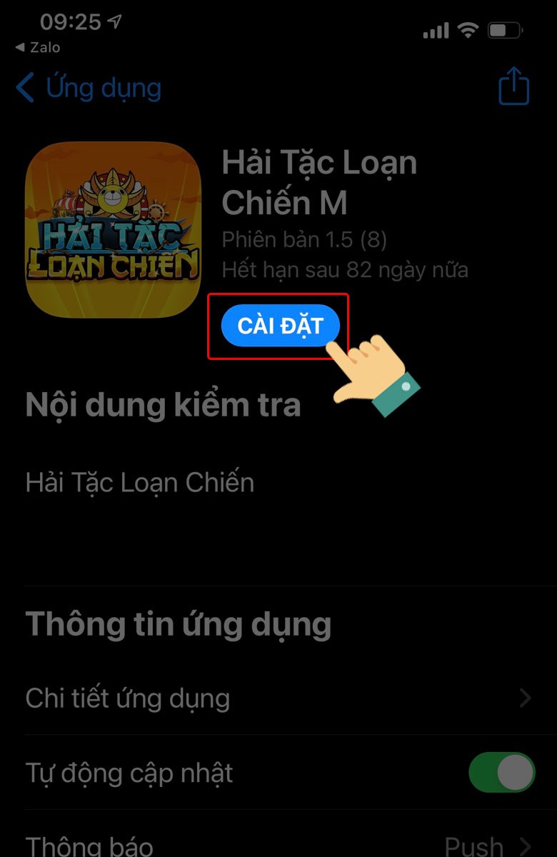 Chọn Cài đặt Chọn Cài đặt