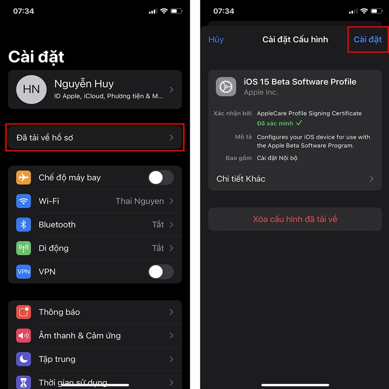 Cách tải iOS 15 Beta 3-2 Cách tải iOS 15 Beta 3-2