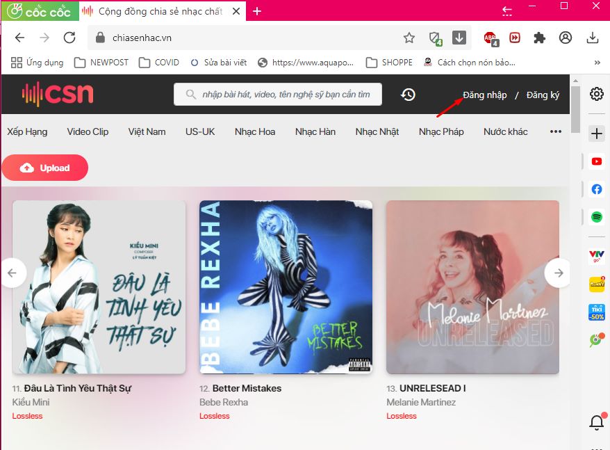 Cách tải nhạc chất lượng cao, tải nhạc lossless miễn phí 1
