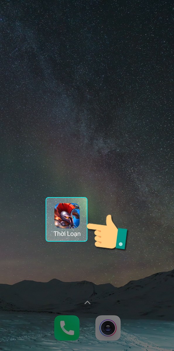 Nhấn vào game ngoài màn hình chính Nhấn vào game ngoài màn hình chính