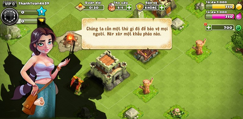 Người hướng dẫn đầu tiên khi vào game Người hướng dẫn đầu tiên khi vào game