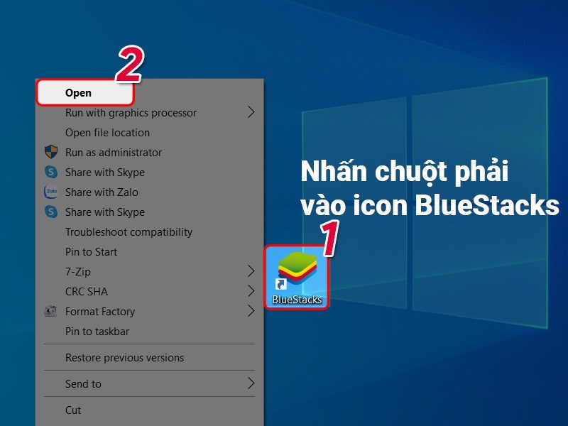 Mở phần mềm giả lập Mở phần mềm giả lập