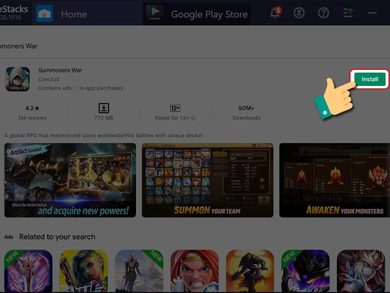 Bắt đầu tải game Bắt đầu tải game