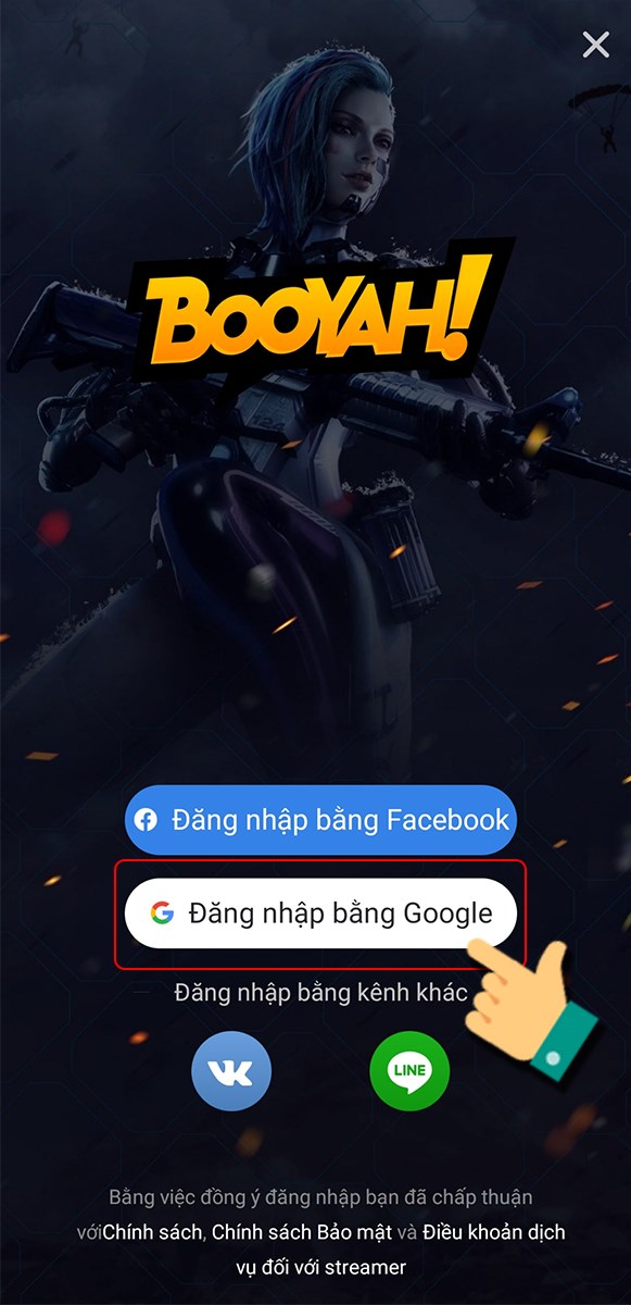Đăng nhập bằng tài khoản Facebook hoặc Google Đăng nhập bằng tài khoản Facebook hoặc Google