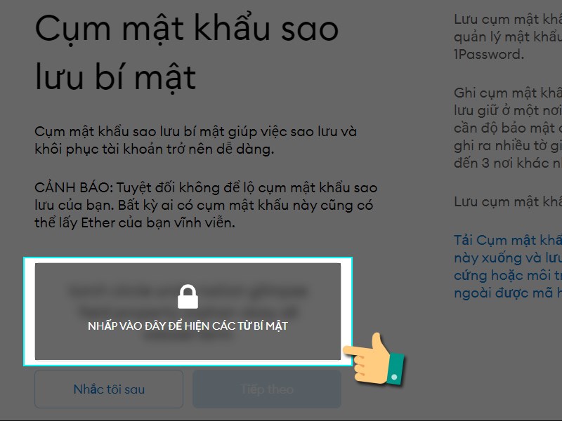 Mở các ký tự bảo mật Mở các ký tự bảo mật