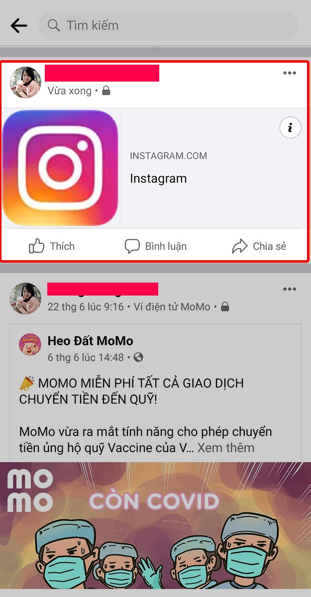 Chia sẻ Instagram của bạn lên Facebook thành công Chia sẻ Instagram của bạn lên Facebook thành công