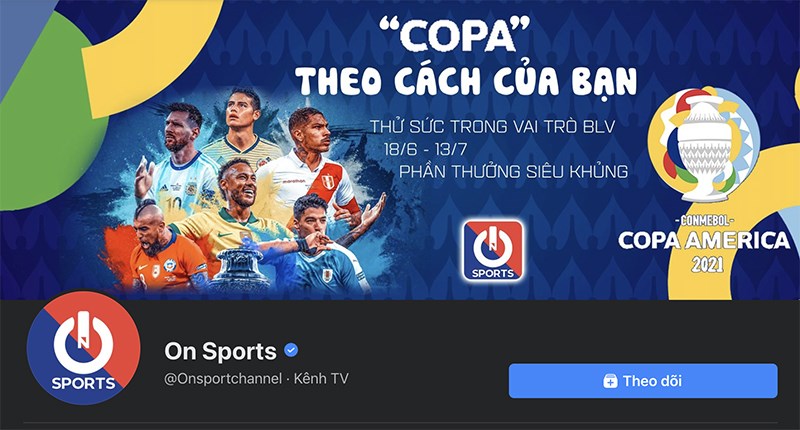 Cách xem Copa America trên Facebook Cách xem Copa America trên Facebook