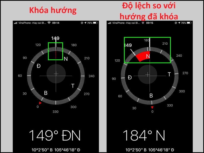 Cách cố định một hướng