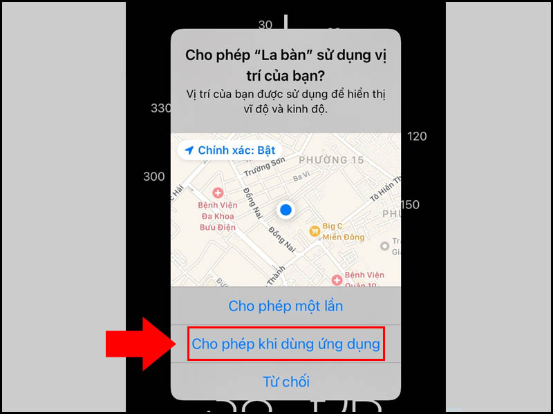 Bật truy cập dịch vụ định vị