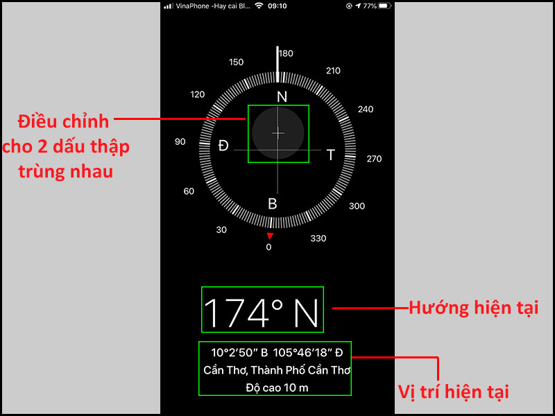 Cách điều chỉnh La bàn