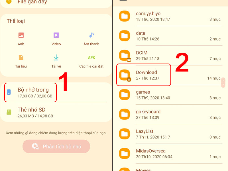 Vào File của bạn để xóa file