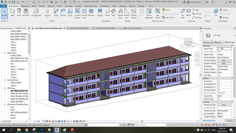 file Revit ban đầu. file Revit ban đầu.