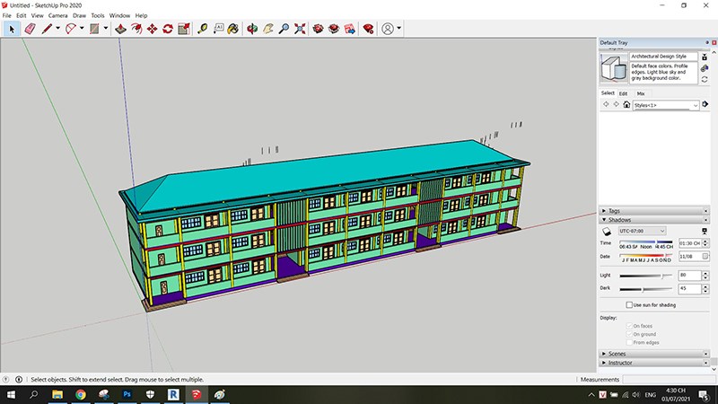 File Revit đã được xuất sang Sketchup. File Revit đã được xuất sang Sketchup.