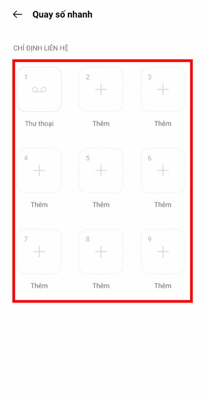 Cài đặt phím tắt cuộc gọi Cài đặt phím tắt cuộc gọi