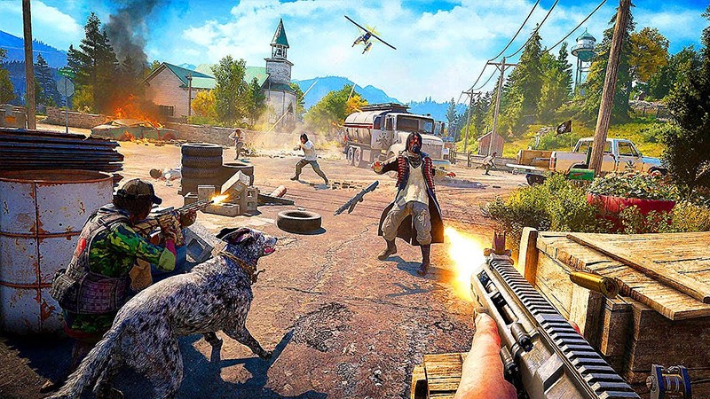 Giao diện chiến đấu trong Far Cry 5 Giao diện chiến đấu trong Far Cry 5