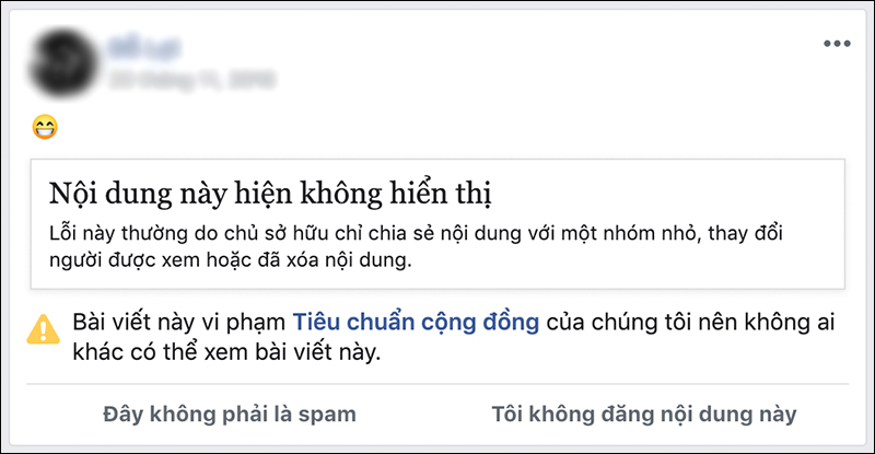 Bạn sẽ nhận được thông báo này khi có điều bất ổn xảy ra với video upload
