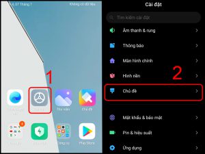 Vào Cài đặt Chủ đề