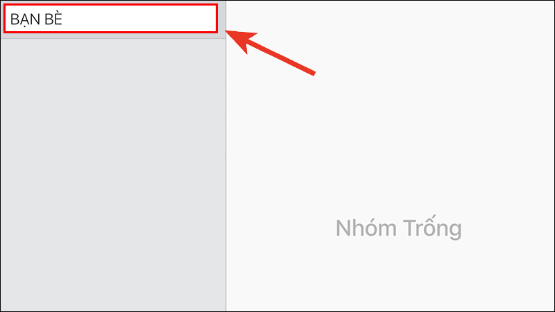 Đặt tên cho nhóm vừa tạo