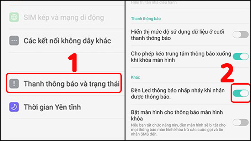 Cách tắt chấm đỏ trên điện thoại