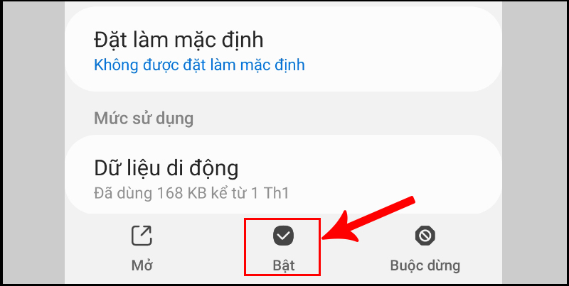 Bật lại Máy ảnh