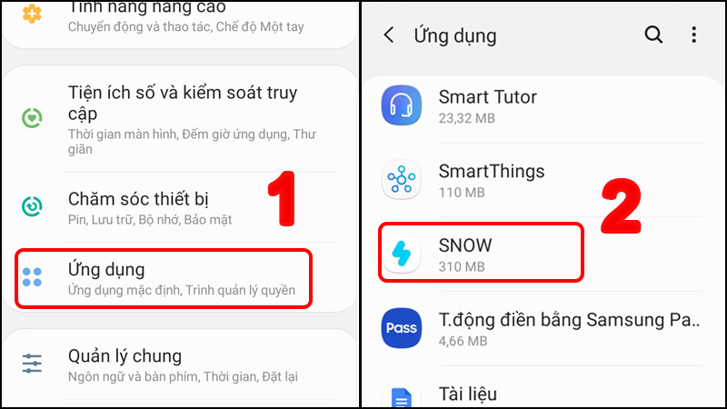 Chọn SNOW