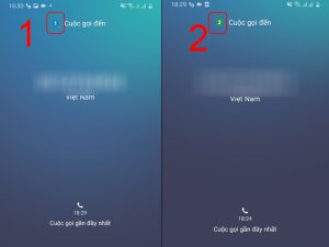 Phân biệt ký hiệu từ SIM 1 hay SIM 2