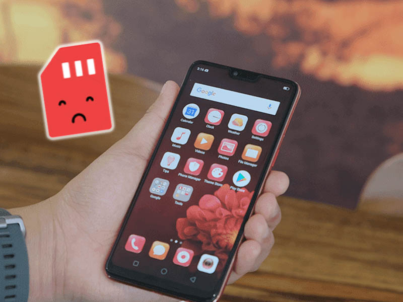 Lỗi phần mềm có thể dẫn tới việc điện thoại không nhận SIM