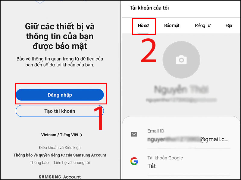 Có thể bạn đã thiếu hoặc sai thông tin tài khoản nên gây ra lỗi Samsung account