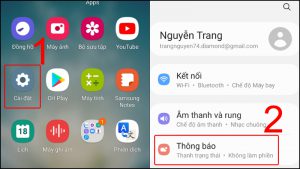 Truy cập Cài đặt