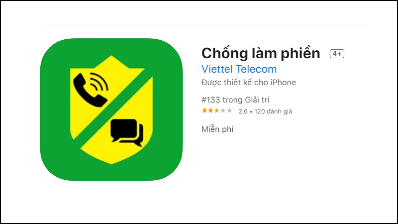 Ứng dụng chống làm phiền