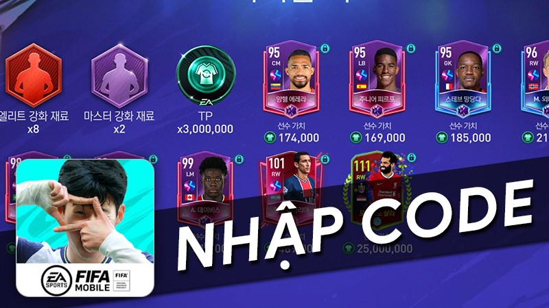 Cách nhập code game FIFA MOBILE Nexon Cách nhập code game FIFA MOBILE Nexon