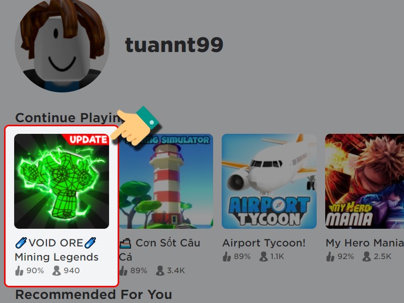Chọn game Mining Legends Chọn game Mining Legends