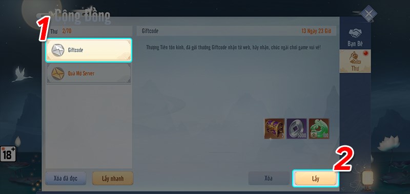 Nhận quà Nhận quà