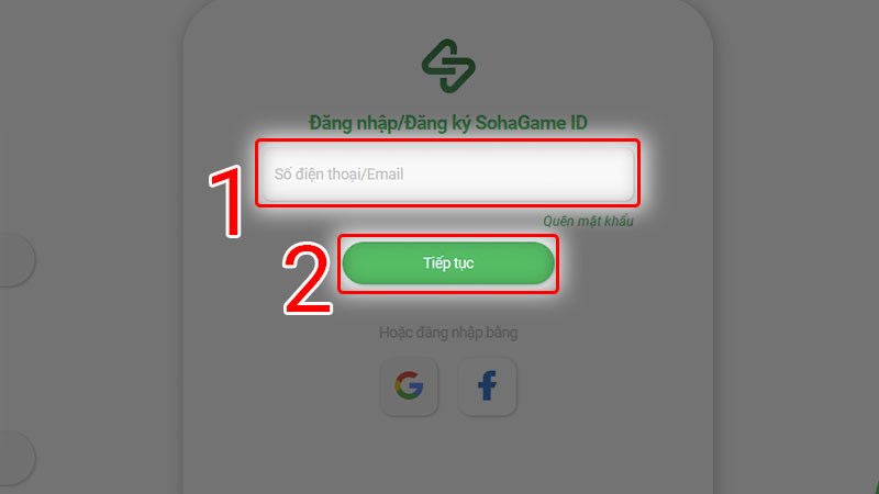 Đăng nhập vào tài khoản game của bạn Đăng nhập vào tài khoản game của bạn