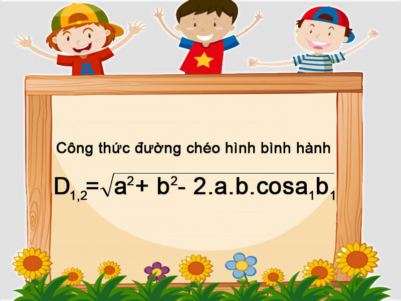Công thức đường chéo hình bình hành