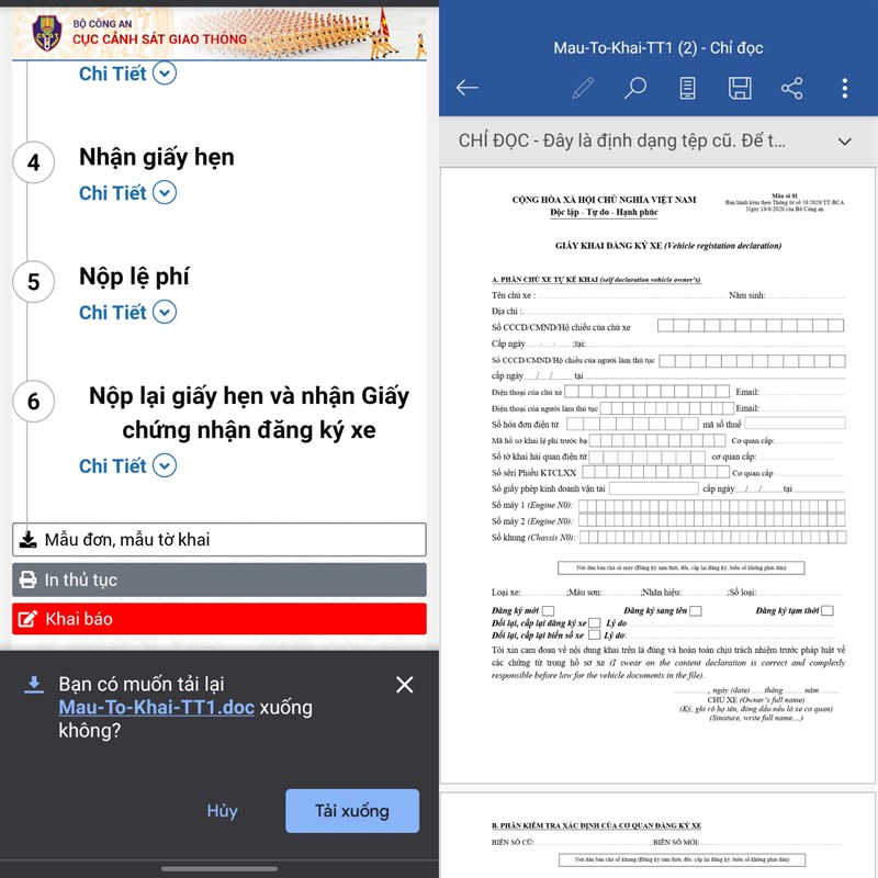 Đăng kí sang tên xe Đăng kí sang tên xe