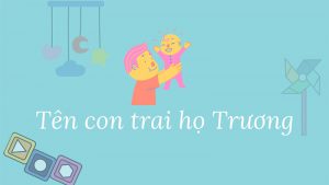 Tên con Trai họ Trương
