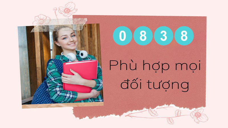 SIM đầu số 0838 phù hợp với mọi đối tượng