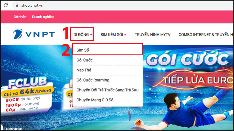 Chọn Sim số