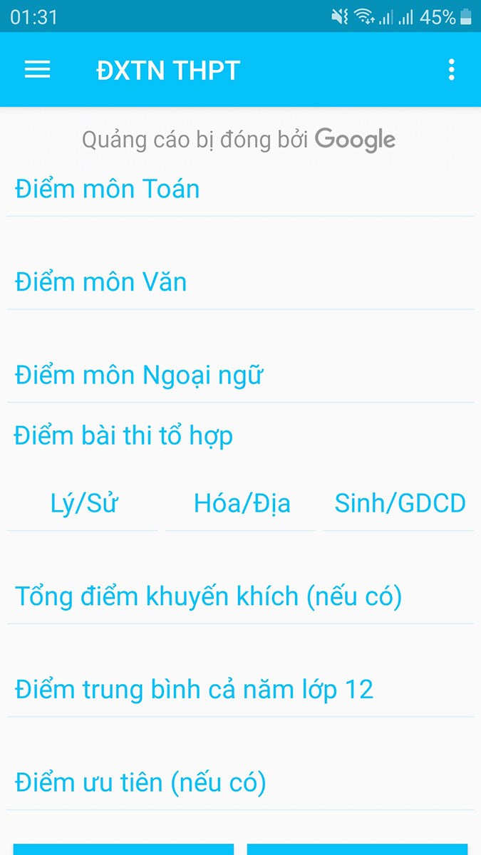 Mở ứng dụng Tính điểm THPT 2021, giao diện tính điểm xét tốt nghiệp THPT sẽ xuất hiện. Mở ứng dụng Tính điểm THPT 2021, giao diện tính điểm xét tốt nghiệp THPT sẽ xuất hiện.
