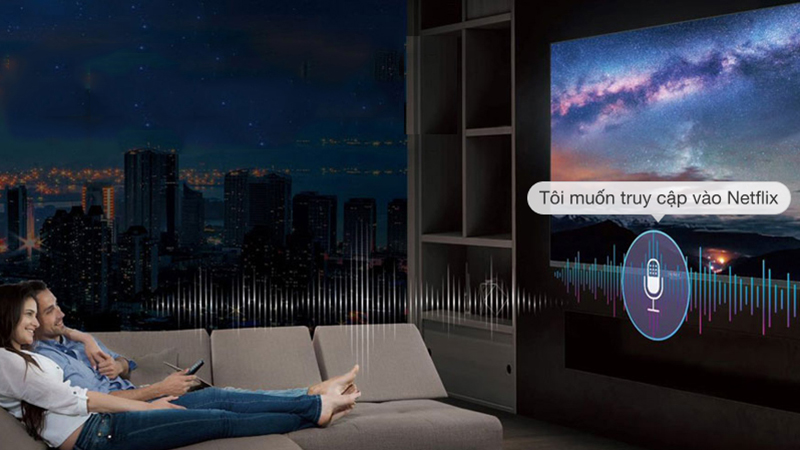 Android TV AQUA cho phép tìm kiếm bằng giọng nói qua công nghệ AI