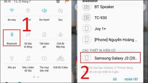 Bạn hãy để 2 điện thoại Android gần nhau và bật Bluetooth