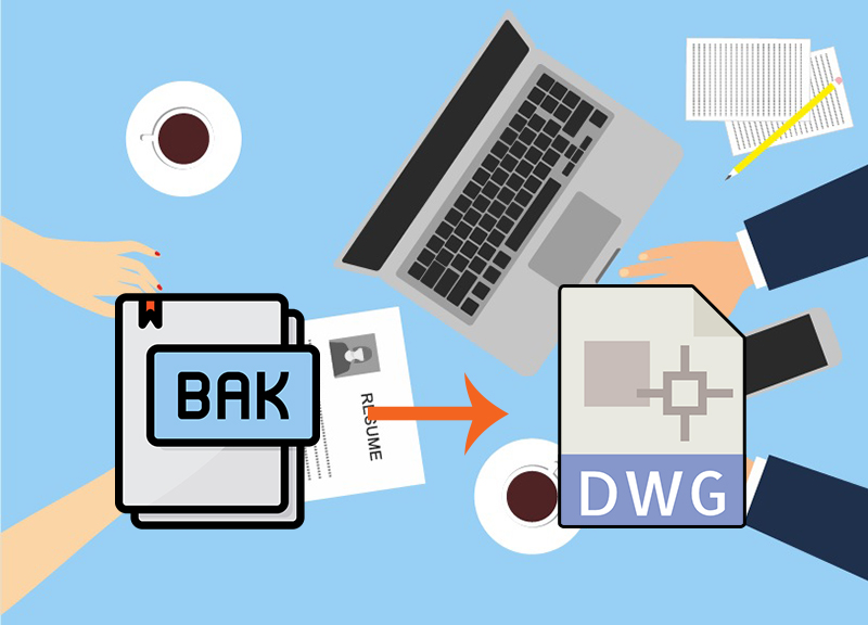 Hướng dẫn kiểm tra đổi đuôi .bak sang .dwg