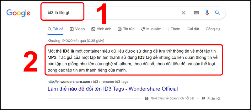 Tra cứu trên Google là file gì