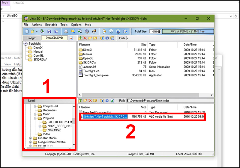 Chọn File BIN