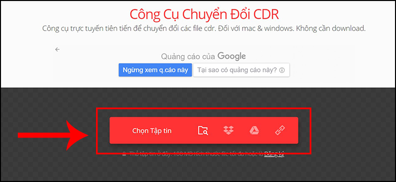 Chọn tập tin