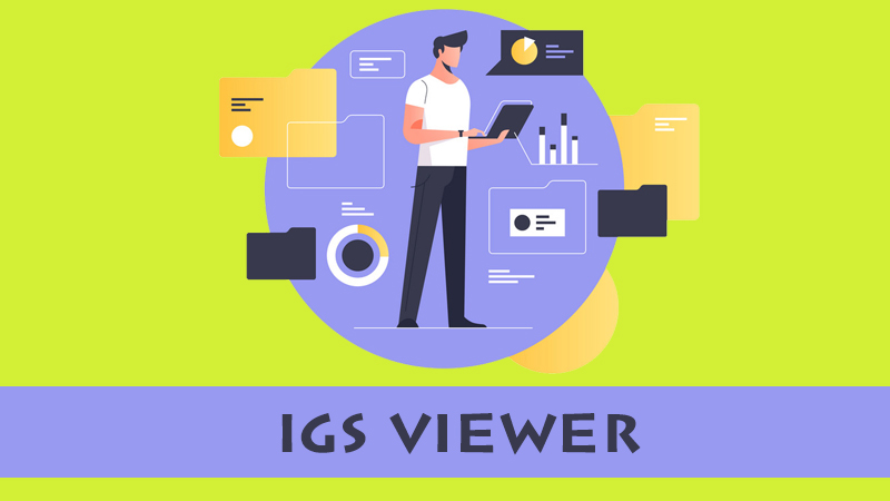 Mở file IGS bằng IGS Viewer