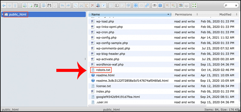 Vị trí file robots.txt trên một website