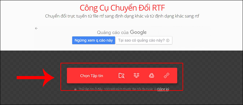 Chọn tập tin