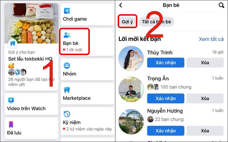 Chọn bạn bè gợi ý